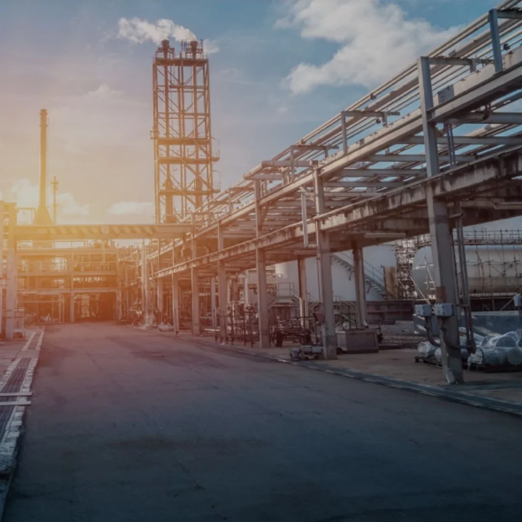  Industrial facility setting for the Industrial Chaos escape room at Think in a Box, San Angelo, where players race to prevent a facility meltdown in a high-stakes, teamwork-driven challenge.