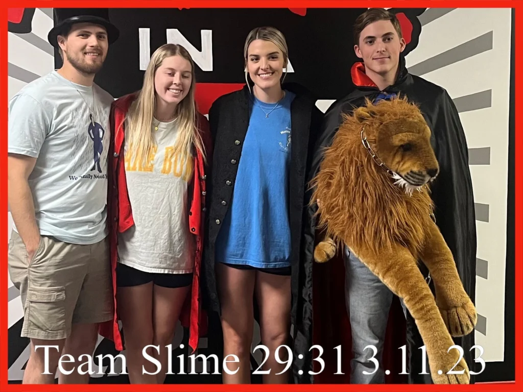 double date at think in a box's escape room "monkey slime" in San Angelo TX