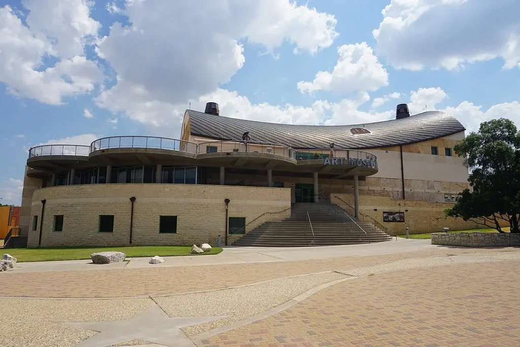 San Angelo Museum of Fin Arts in Texas shot from outside museum 