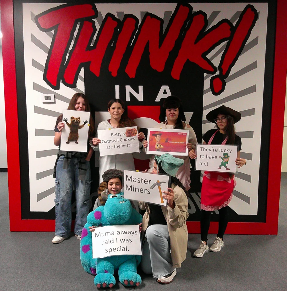 group of 6 people after finishing escape room at Think in a Box San Angelo TX